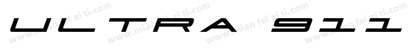 ULTRA 911 TITLE字体转换